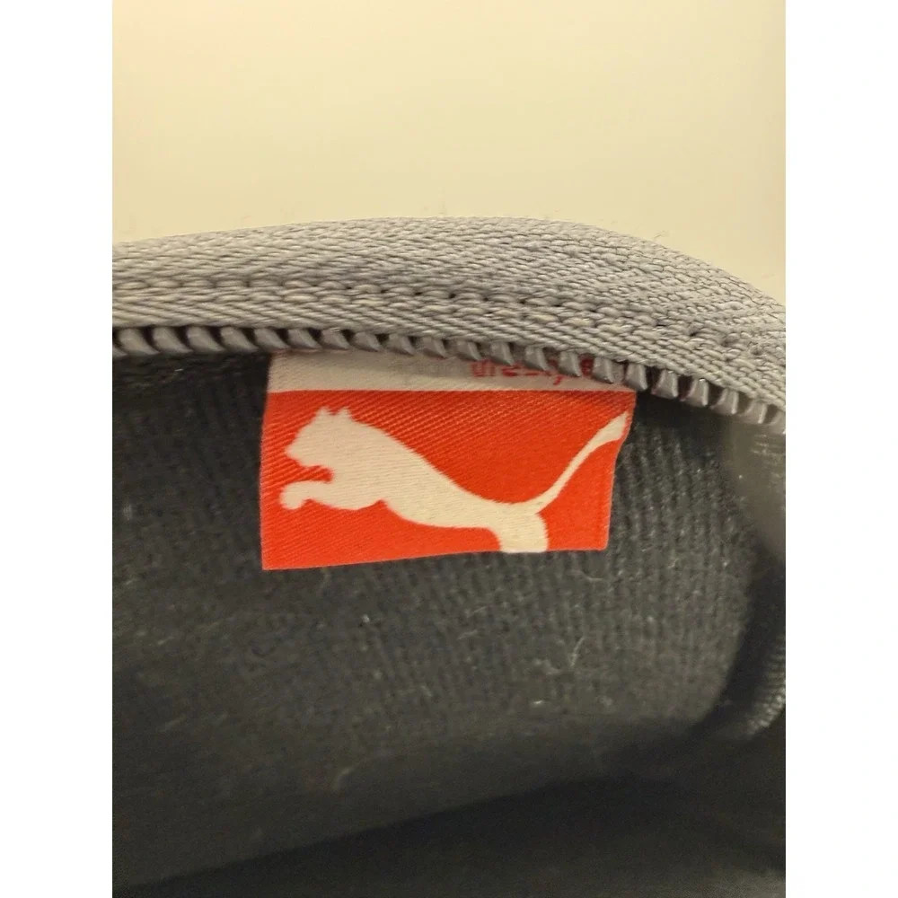 Puma Checked Plaid Tablet Padded Sleeve Case Gray Black White Zip Tech Accessory
